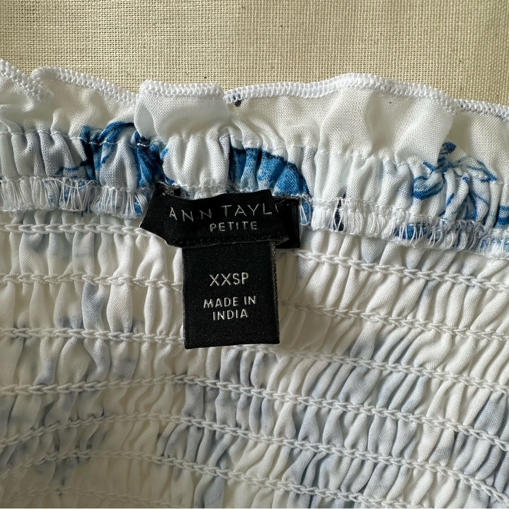 Ann Taylor Blue Seashell Tile Dress - Picture 8 of 9